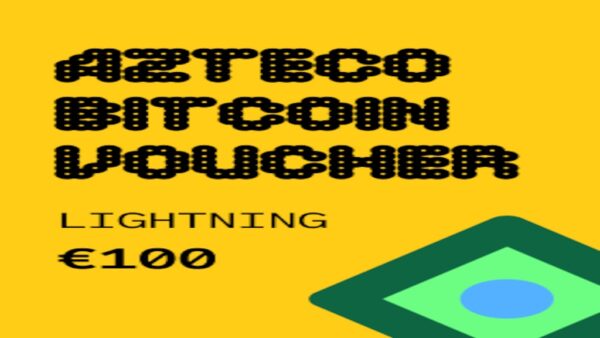 AZTECO BITCOIN CRYPTO LIGHTNING VOUCHER 100 EURAZTECO KEY