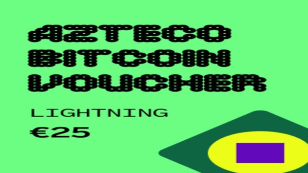 AZTECO BITCOIN CRYPTO LIGHTNING VOUCHER 25 EURAZTECO KEY