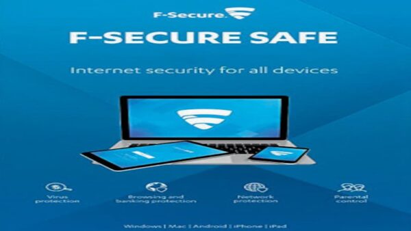 F-SECURE INTERNET SECURITY FORMERLY SAFE , ANDROID, MAC1 DEVICE, 1 YEARF-SECURE KEY