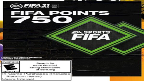 FIFA 21 ULTIMATE TEAM 750 FUT POINTSXBOX LIVE KEY