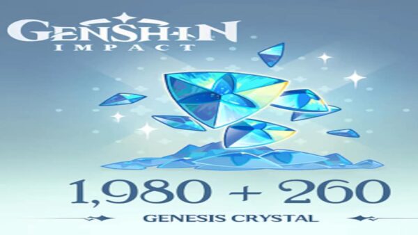 GENSHIN IMPACT 1980 + 260 GENESIS CRYSTALSREIDOSCOINS KEY