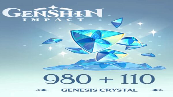 GENSHIN IMPACT 980 + 110 GENESIS CRYSTALSREIDOSCOINS KEY