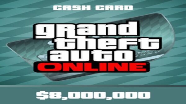 GRAND THEFT AUTO ONLINE: MEGALODON SHARK CASH CARD 8000000 ROCKSTAR KEY