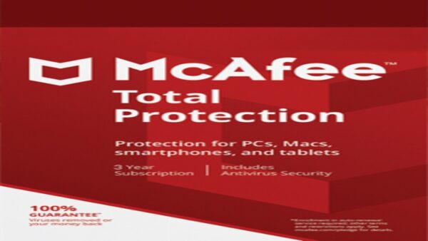 MCAFEE TOTAL PROTECTION MULTIDEVICE 1 DEVICE 3 YEARS KEY