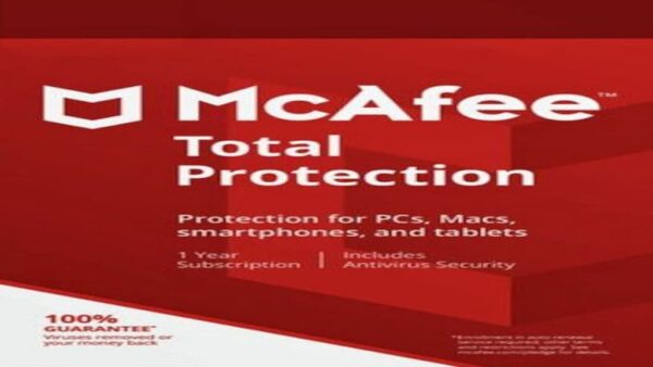 MCAFEE TOTAL PROTECTION MULTIDEVICE 3 DEVICES 1 YEAR KEY