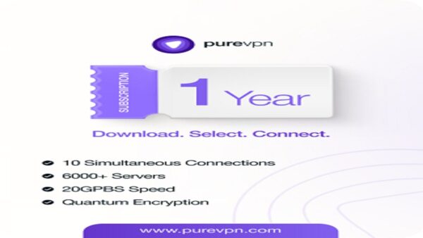 PUREVPN 10 DEVICES, 1 YEARPUREVPN KEY