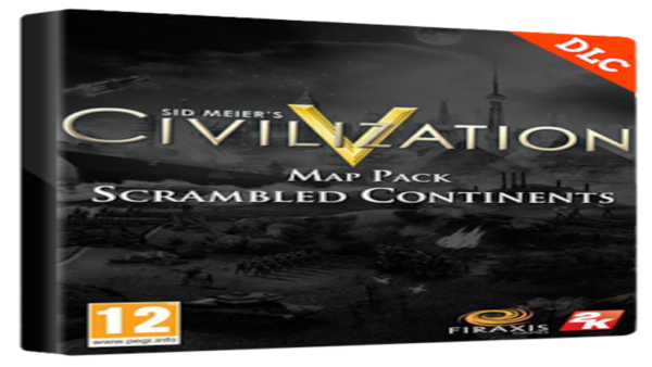 SID MEIER'S CIVILIZATION V: SCRAMBLED CONTINENTS MAP PACK STEAM KEY