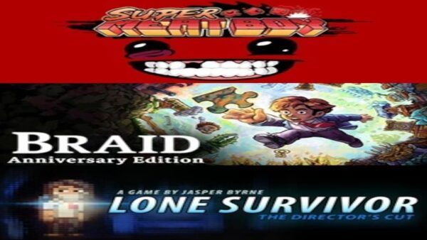 SUPER MEAT BOY + LONE SURVIVOR + BRAID STEAM KEY