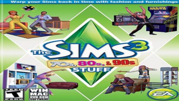 THE SIMS 3 70S, 80S, & 90S STUFF EA APP KEY